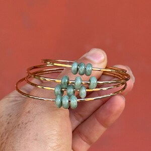 Jade trio bangle in your choice of material image 16