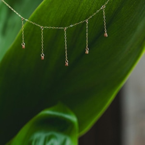 Kahelelani shell drip necklace in your choice of material