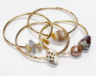 Hammered baby bangles