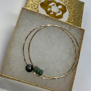Jade trio bangle in your choice of material image 15