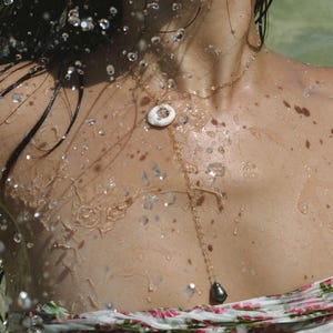 Kauai Puka shell & Pearl necklace of your choice of material