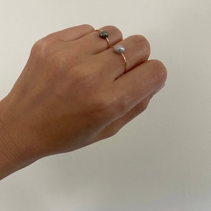 Dainty pearl ring of your choice in 14k gold fill