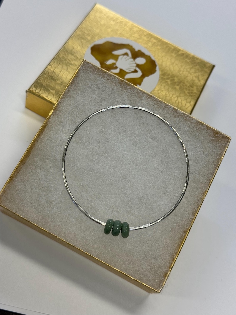 Jade trio bangle in your choice of material image 9