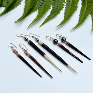 Wana (sea urchin) or porcupine quill spike earrings of your choice