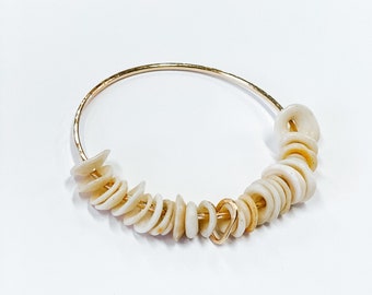 Loaded Kauai Puka shell bangle