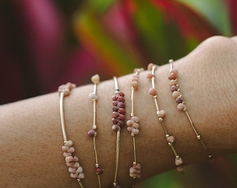 Rare Kahelelani Shell and 14k gold fill bracelets of your choice