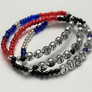 Skateboarders Bracelet Set of Three, Unisex, Sports, Gift for Boys, Guys, Dudes, Gift for Girls, Gals, Kids, Stacking Stretch Bracelets