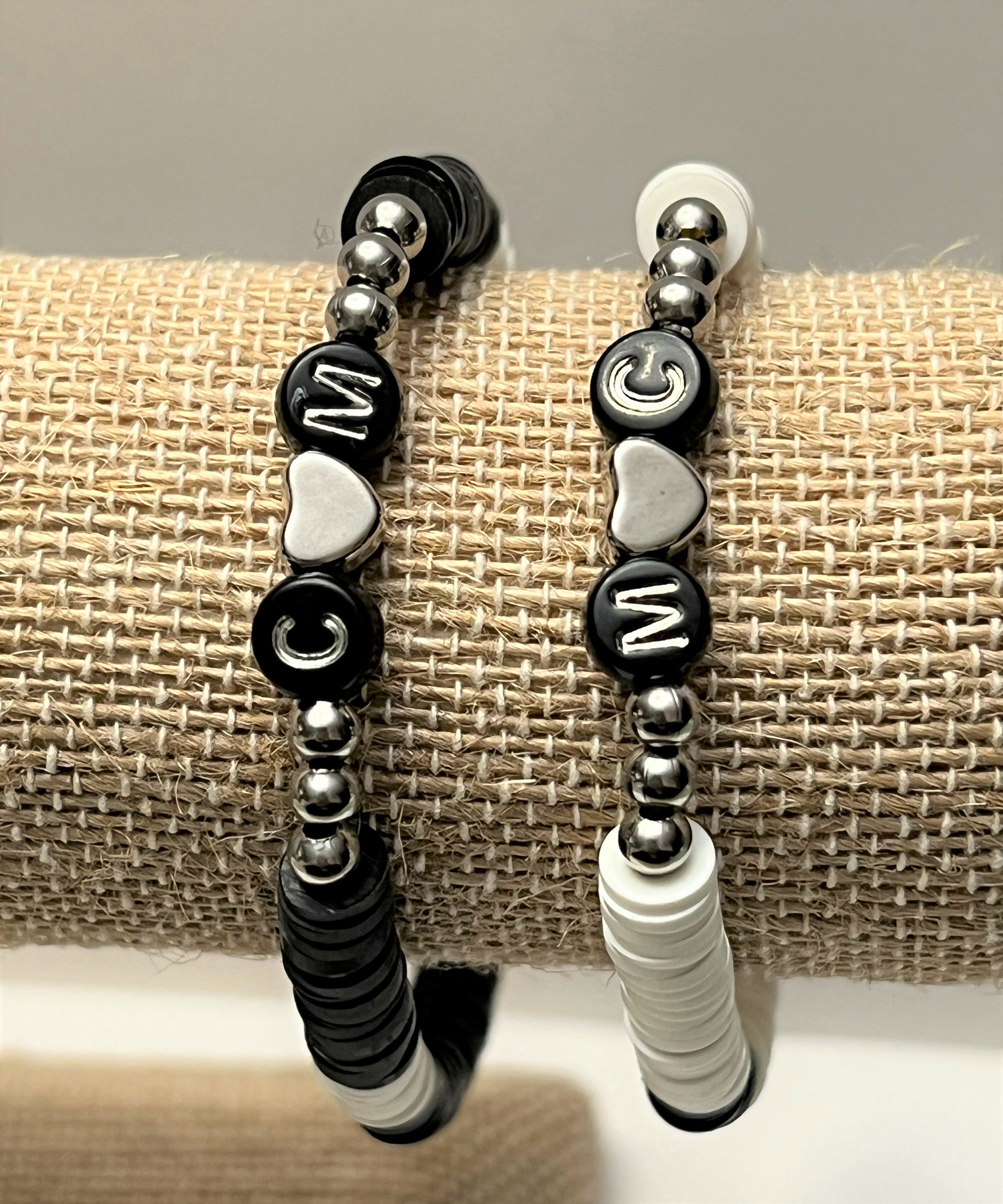 Distance Bracelet | Black White Beads Bracelets Jewelry For Men | Couple  Bracelets – The Dapper Shop