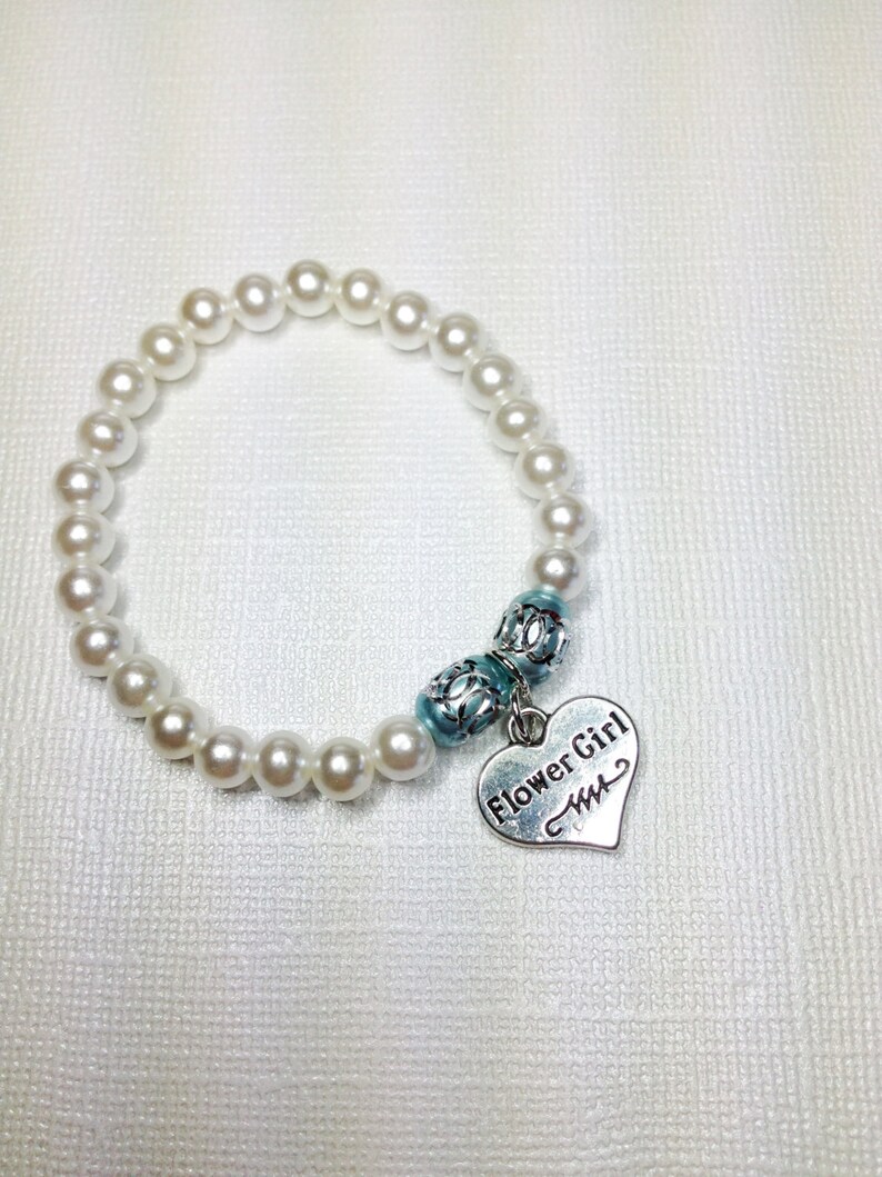Flower Girl Bracelet Wedding Party Jewelry Bridal Party Etsy