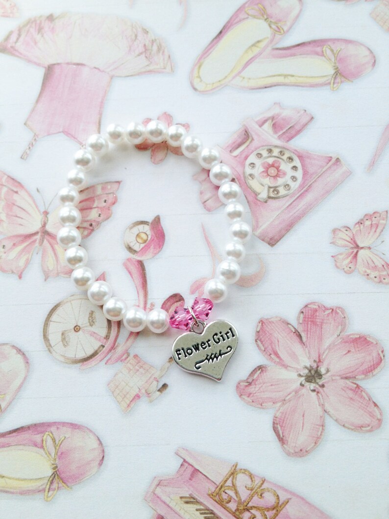 Flower Girl Bracelet Gift for Toddler Little Girl's Etsy Australia