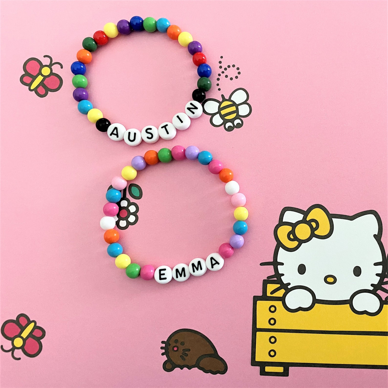 Kid's Name ID Bracelets Personalized Jewelry Baby Etsy