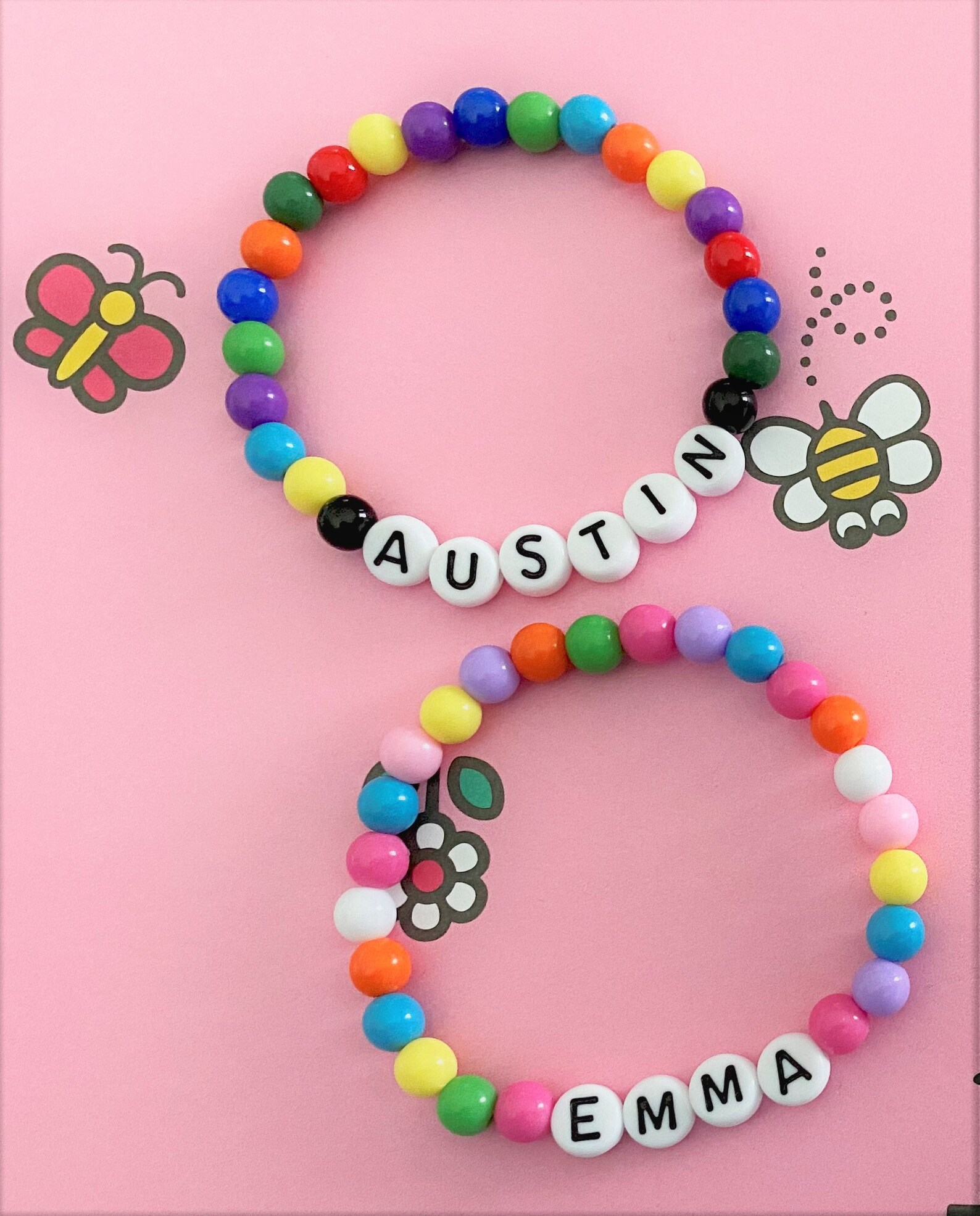 Kid's Name ID Bracelets Personalized Jewelry Baby Etsy