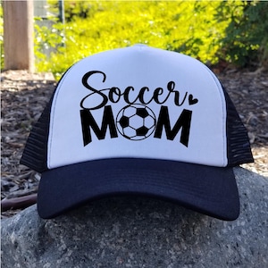 Soccer Mom Hat, Soccer Mom Heart, Soccer Ball, Soccer Love Soccer, Mom hat,