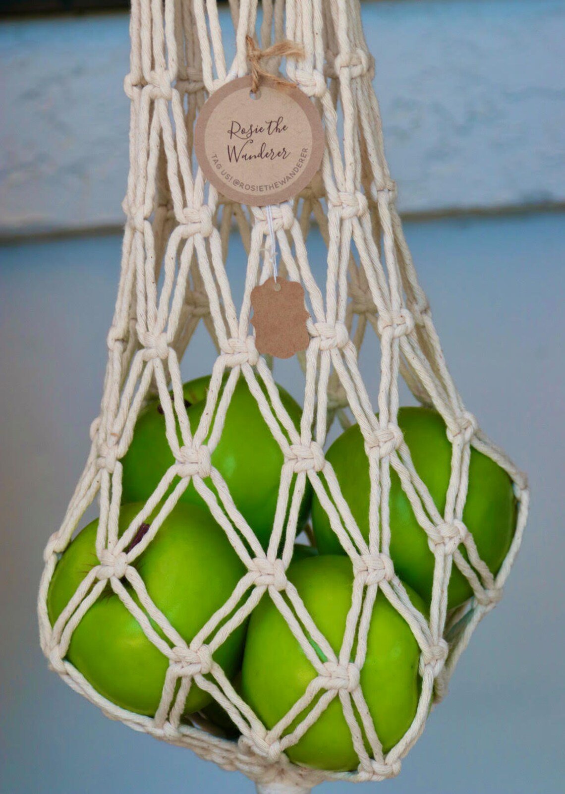 Macrame Market/ Produce Bags Reusable Bags Macrame Purse Etsy