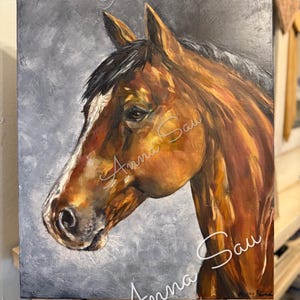 Horse Portrait Oil Painting