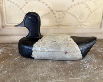 Vintage or Antique Wooden Carved Duck Decoy