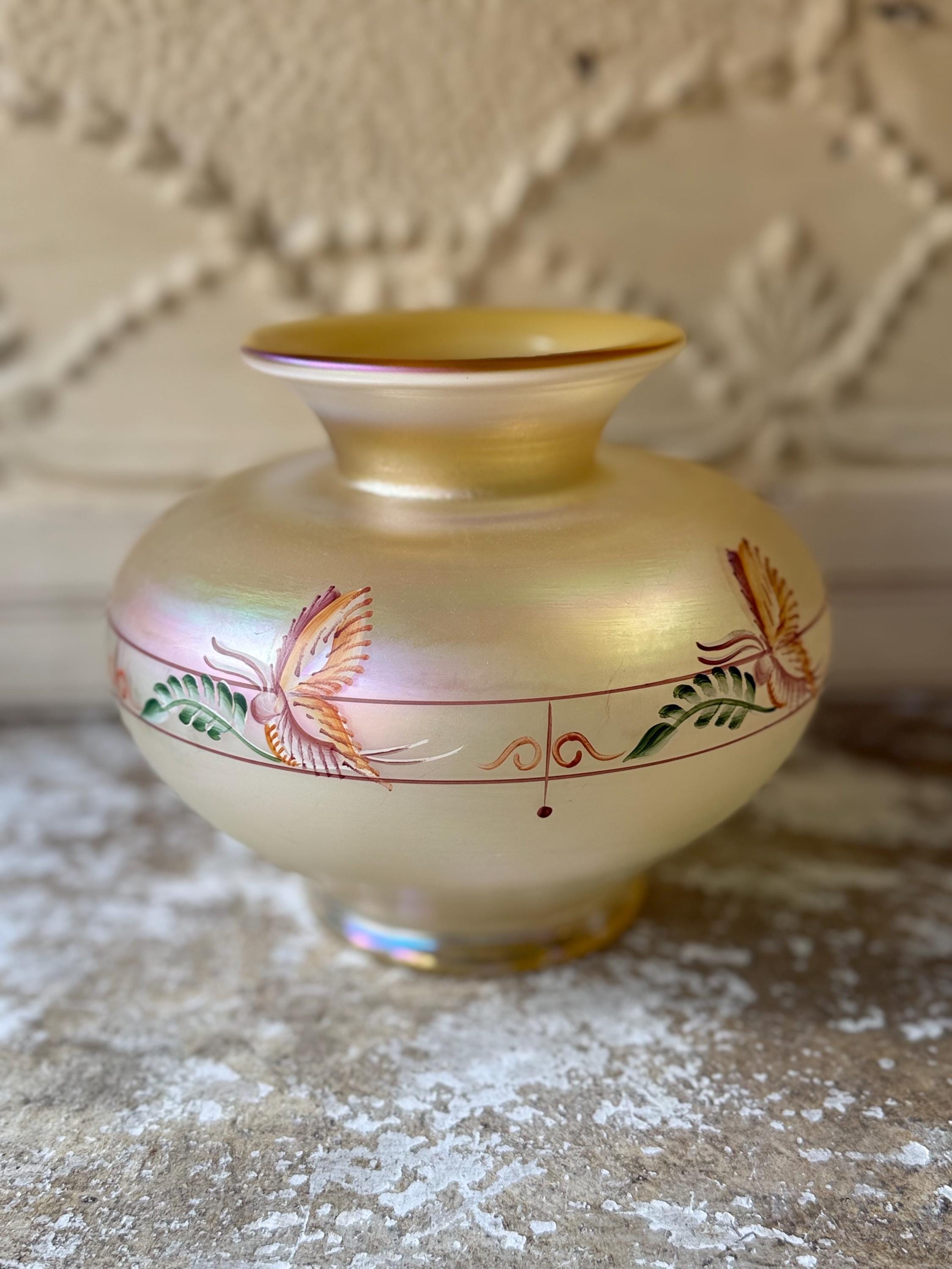 【値下げ・美品】アメリカ　フェントン社イエローガラス、コンポート台 Retired Fenton Glass - Etsy