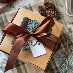 Cajas para galletas, cajas para postres, cajas de panadería de color marrón kraft con ventanas, cajas pequeñas para pasteles, magdalenas, donas y pasteles, 6 x 6 x 3 pulgadas