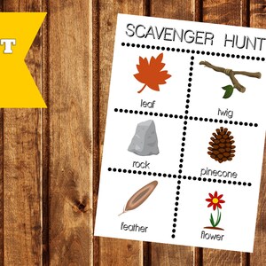 Outdoor Scavenger Hunt Printable, Fun Activities for Kids, Things to do Outside, Social Distancing Activity, Adventure with Preschoolers