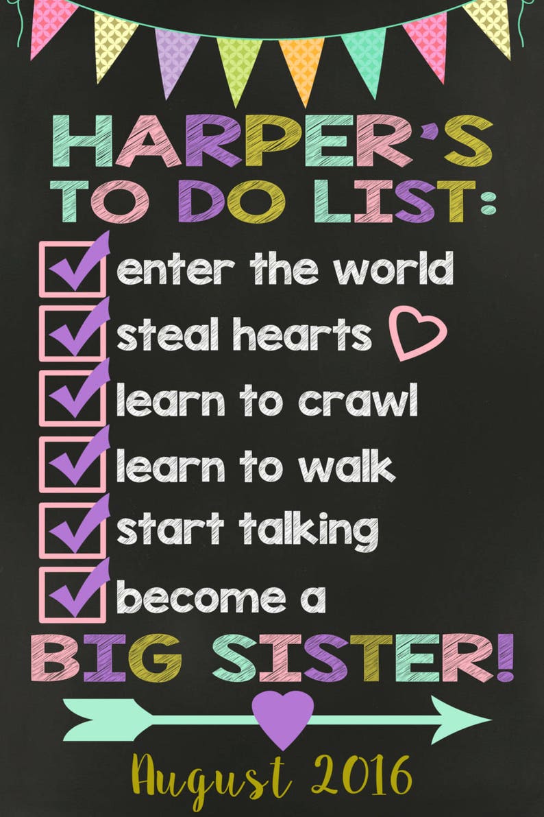 Download Big Sister Announcement Pregnancy Announcement Goal | Etsy