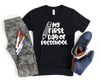 Camisa preescolar - Camisa del primer día de la escuela - Camisa de pre-kínder - Camisa del primer día de preescolar - Camisa de la escuela para niños - Género neutro
