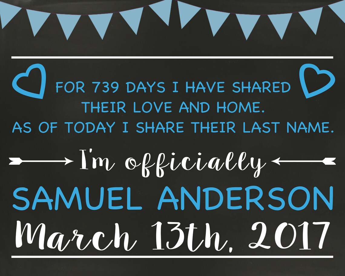 Adoption Announcement Adoption Day Printable Adoption - Etsy