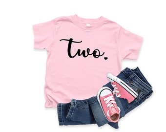 Personalized Birthday T-Shirt, Birthday Girl Shirt, two Year Old Birthday Shirt, 2nd Birthday, second Birthday, Kids Birthday Shirt, party