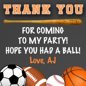 All Star Sports Favor Tags - All Star Sports Gift Tags - Sports Thank ...