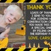 Construction Thank You Card, Construction Party, Construction Birthday, Construction Invitation, Boys Construction, Dump Truck, Truck