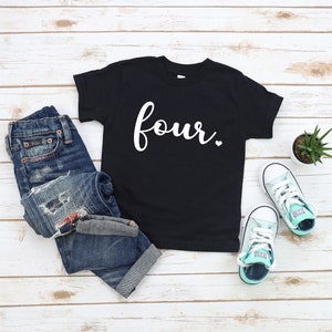 Personalized Birthday T-Shirt, Birthday Boy Shirt, Four Year Old Birthday Shirt, 4th Birthday, fourth Birthday, Kids Birthday Shirt, 4