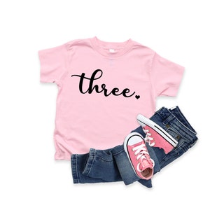 Third Birthday T-Shirt, Birthday Girl Shirt, Three Year Old Birthday Shirt, 3rd Birthday, Third Birthday, Birthday Gift for kids