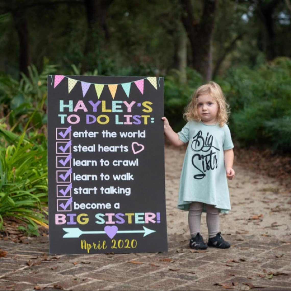 Big Sister Announcement Pregnancy Announcement Big Sister Etsy