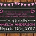 Foster to Adoption Announcement, Adoption Day, Printable, Adoption Gifts, Adoption chalkboard sign, Adoption Printable, Adoption card