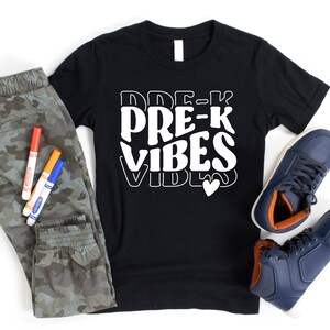 Camisa Pre-K - Camisa del Primer Día De La Escuela - Camisa Preescolar - Camisa del Primer Día De Preescolar - Primer Día De Pre-K - Camisa Pre-K Vibes, Niños