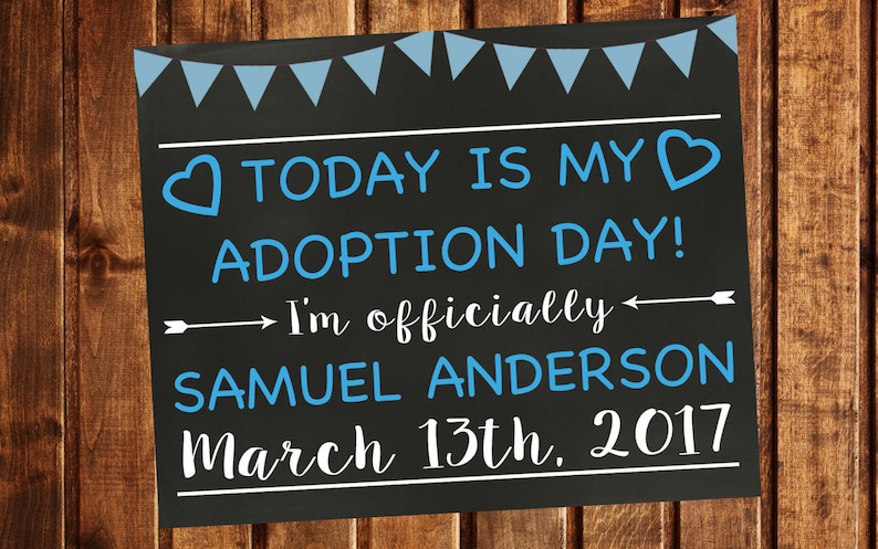 Adoption Day Adoption chalkboard sign Adoption card Adoption Printable Printable Foster to Adoption Announcement Adoption Gifts