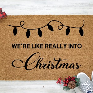 We're like really into Christmas Doormat, Christmas Doormat, Christmas Welcome Mat, Holiday Doormat, Funny Christmas Doormat, Christmas Gift