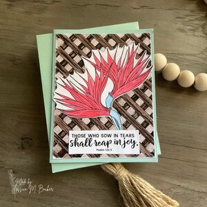 Those Who Sow In Tears Shall Reap In Joy | Scripture Card | Friendship Card | Sympathy Card