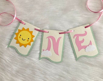 Sunshine One Banner | Around The Sun First Birthday | Party Decor | Party Decoration | MADE TO ORDER