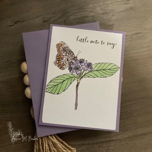 Thank You Card | A Little Note To Say Thanks For All You Do | Butterfly Friendship Greeting Card
