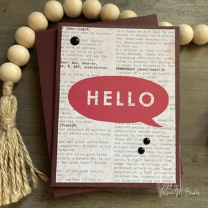 Hello Script Greeting Card | Friendship Card | Encouragement Card | Any Occasion Card