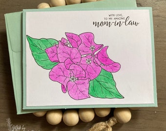 Floral Greeting Card | Mother-in-law Card | Amazing Mother-in-law | Birthday Card | Mother's Day Card