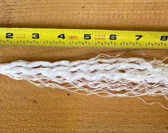 Gar Catcher Rope Lure - large trophy size - white - flat rate shipping