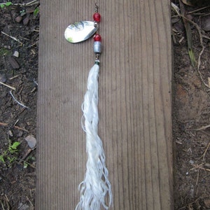 Gar Catcher Rope Lure with spinner blade - handmade in the USA