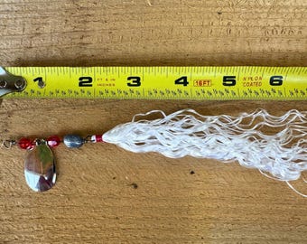 Gar Catcher Rope Lure with spinner blade - handmade in the USA