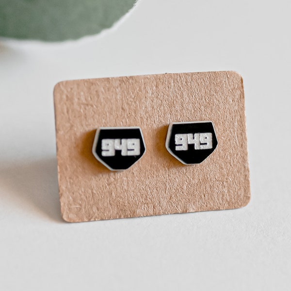 Personalized Motocross Numberplate Earrings | Motocross gifts | Gifts for dirt bike riders | Dirtbike Valentines Gifts | Racing | dirtbike