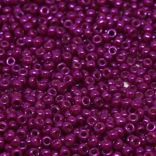 1465L Fushia Luster Opaque MIYUKI 8/0, 11/0, 15/0 Seed Beads, CHOOSE Size and Quantity in dropdown BELOW