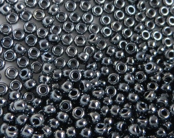 11-451 GUNMETAL MIYUKI 11/0 Seed Beads 10 grams (approx 110 beads per gram)