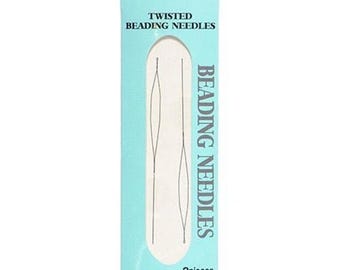 TULIP Twisted Beading Needles: Bead Crochet, Stringing (0.2x70mm, 2pc)