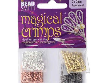 TUBE CRIMP MAGICAL Asst 2mm 4 Colors/500 pcs