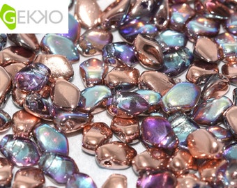 GEKKO® Copper Rainbow Crystal ll Choice 5 or 10 grams ll size 3 x 5mm ll clear plastic tube